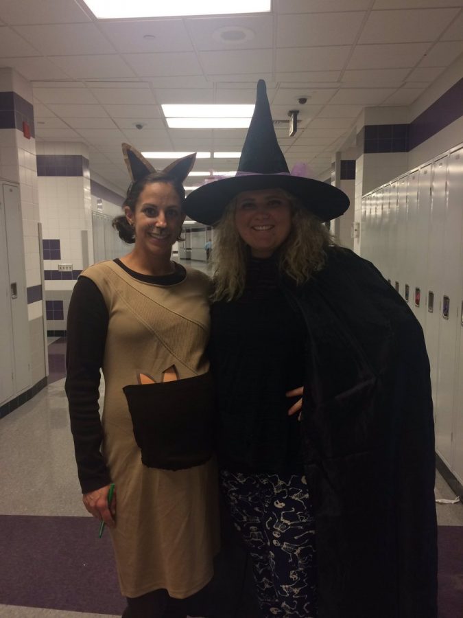 Teachers and students alike share Halloween spirit. 