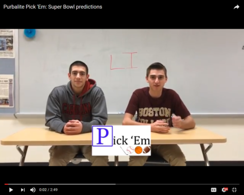 Purbalite Pick Em: Predictions created for Superbowl