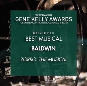 Zorro wins three Gene Kelly Awards