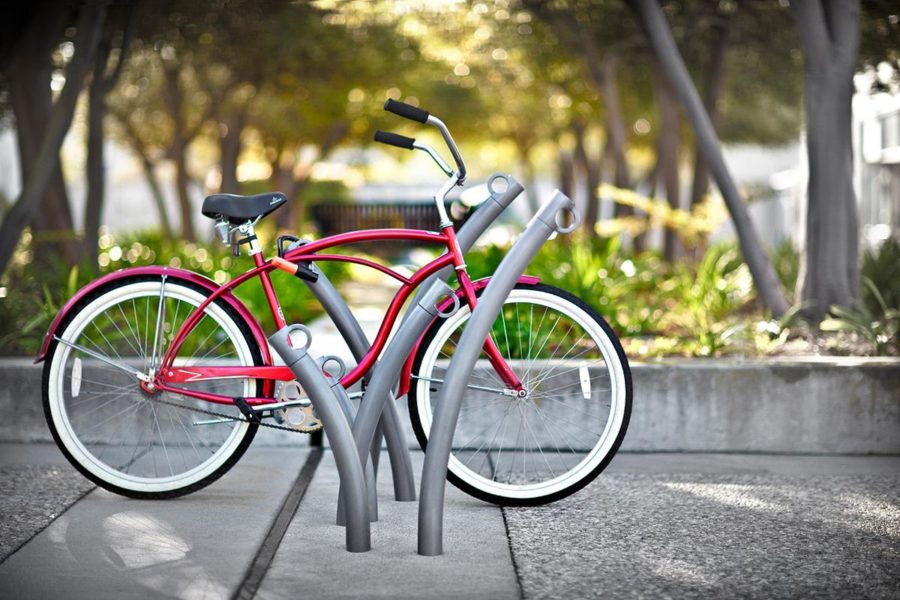 Student prompts change in bike racks