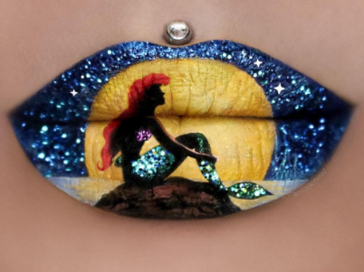 Lip art allows people to be more creative