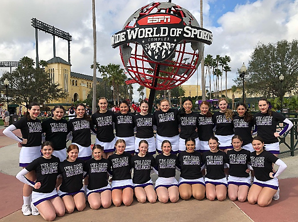 Cheering for success: The Baldwin competitive cheerleading team competed in nationals in Orlando. Earlier the team finished fourth in states.