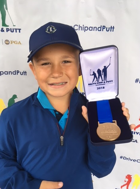 Fourth+grader+Michael+Quallich+had+the+opportunity+to+play+at+the+famed+Augusta+Golf+Course