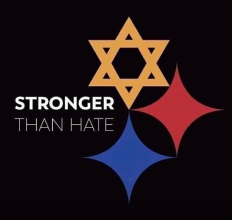 One of the speakers at the vigil for violence victims will be Baldwin grad TIm Hindes, designer of the Stronger Than Hate logo.