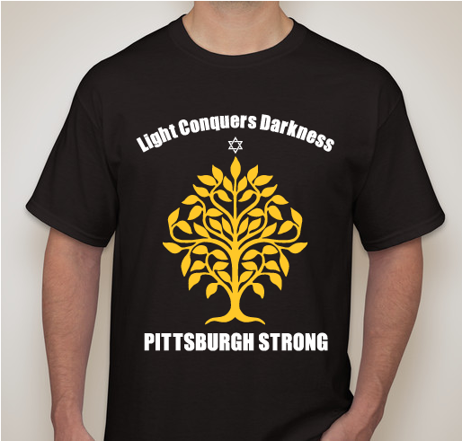 T-shirt designed in support of mass shooting at the Squirrel Hill synagogue.
