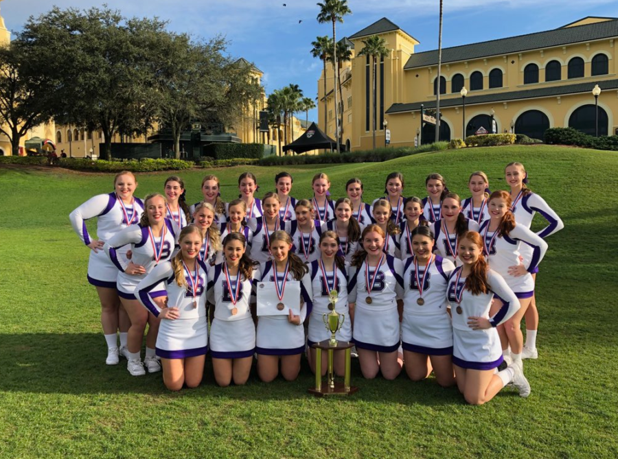 The cheerleaders already have qualified to compete at nationals in Florida later this year.
