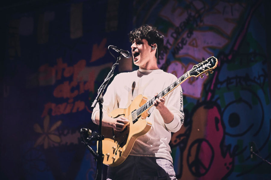 Vampire Weekend at Lollapalooza music festival photographed by Koury Angelo in Chicago, IL, USA on 04 August, 2018 for Rolling Stone.