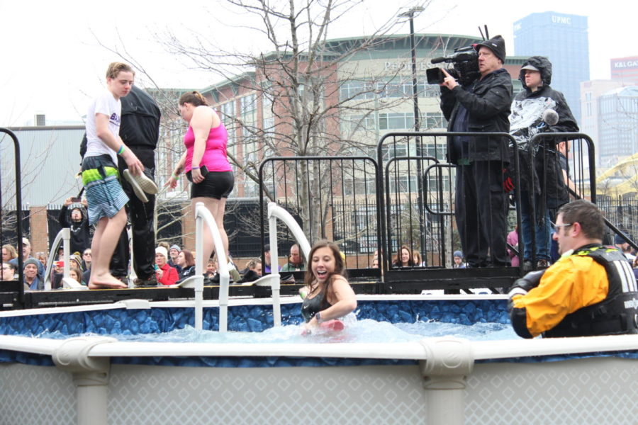 Baldwin students participate in the Polar Plunge annually to benefit Special Olympics.