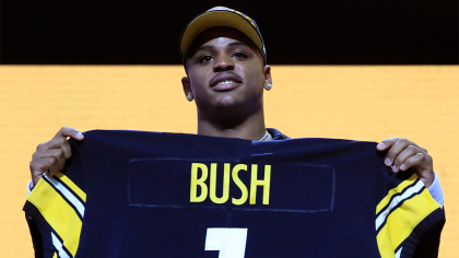 The Pittsburgh Steelers traded up to take Michigan linebacker Devin Bush Jr. with the 10th pick