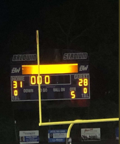 Baldwin football defeated Bethel Park 31-28 in double overtime on Friday.