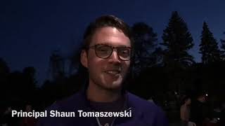 Video: Principal Shaun Tomaszewski discusses his first Baldwin Homecoming Carnival.