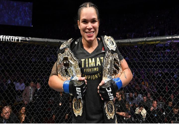 Amanda Nunes is the first UFC womens champion to hold two titles at the same time.