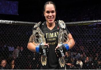 Amanda Nunes is the first UFC women's champion to hold two titles at the same time.