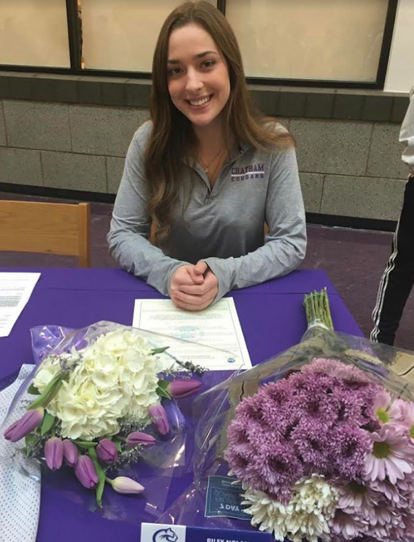 Riley Nolan commits to Chatham University where she will play soccer. 