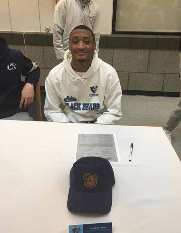 Naseer Penn will play football at the University of Maine.