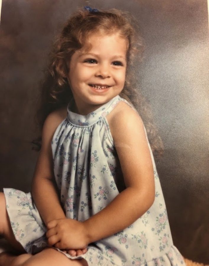 This photo shows Baldwin High School chemistry teacher Stephanie Tarpey as a child.