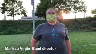 Band Director Marissa Virgin had to adjust the marching band