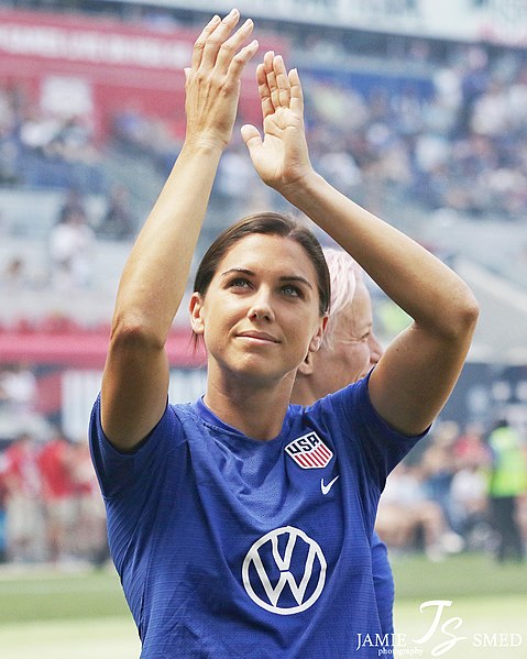 U.S. soccer star Alex Morgan has signed to play with the English womens team Tottenham. She is one of several U.S. players making such a move.