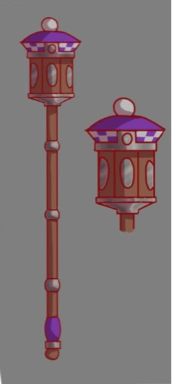 This is a conceptual design for the mace that the junior class president will carry at commencement.
