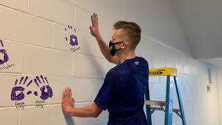 Seniors got to place their handprint on the wall this week, as part of a favorite Baldwin tradition.