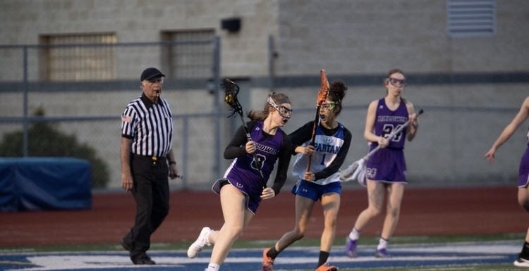 Brooke Shannon plays in a 2019 game for the girls lacrosse team.
Photo contributed by Brooke Shannon
