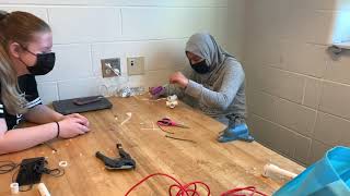 Sea Perch teams are working on designing underwater robots.