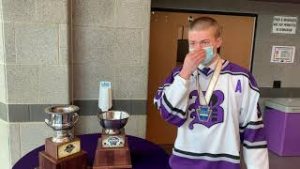 Baldwin High School celebrated the return of the state champion Highlander ice hockey team.