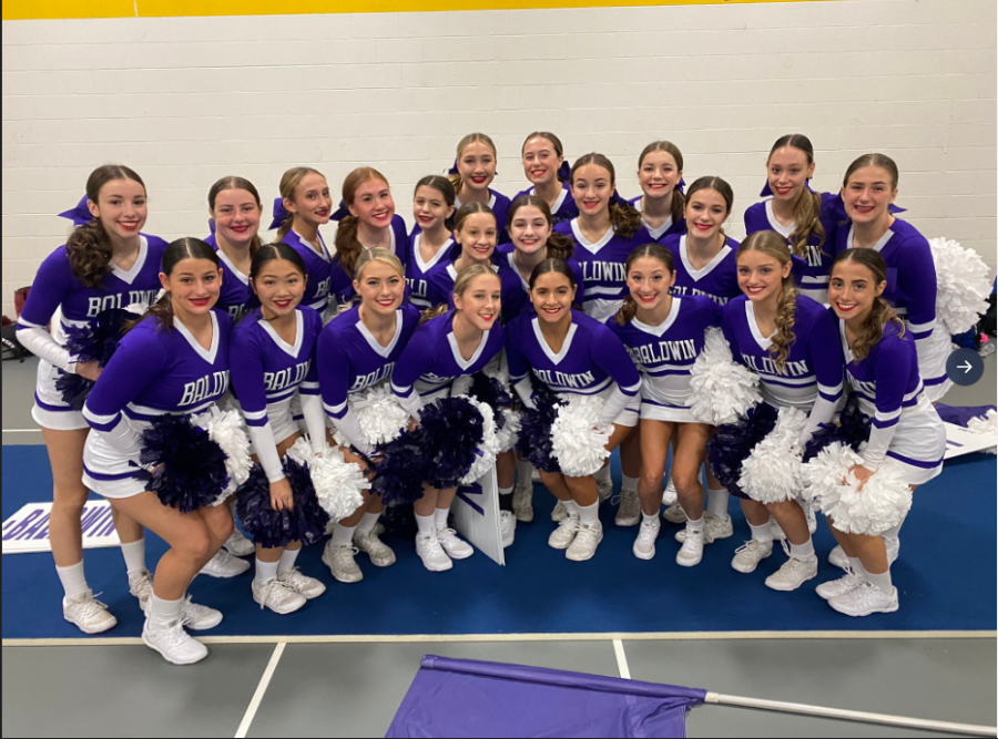 The competitive cheer team had another successful competition on Sunday in Johnstown, placing first in the mat division and second with their game day routine.