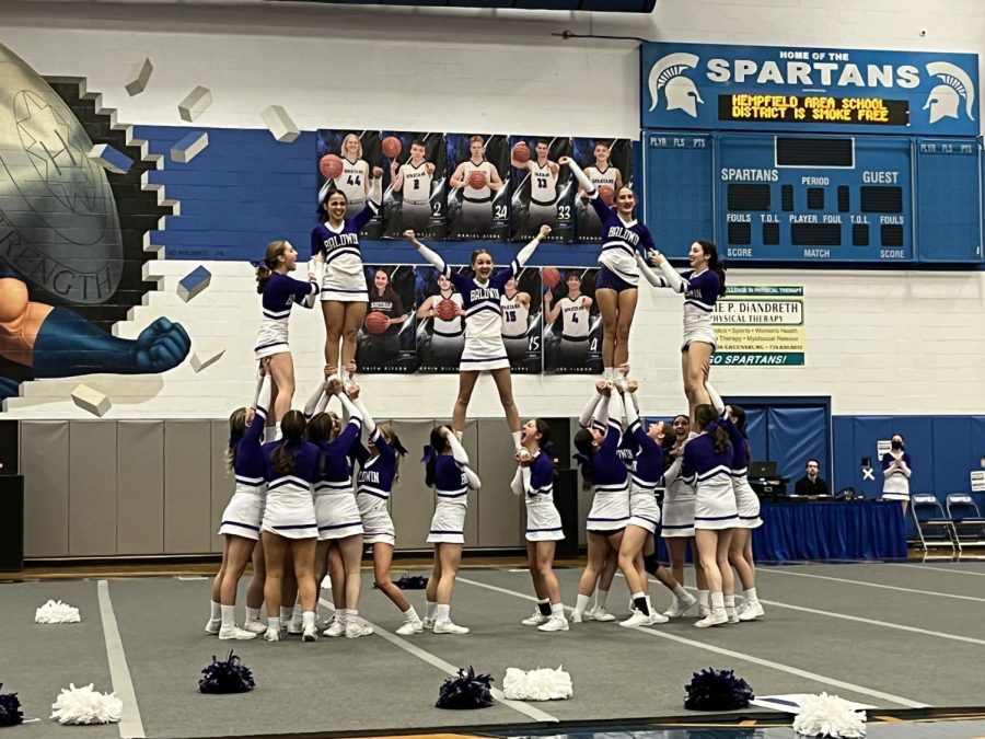 The competitive cheer mat team placed third at WPIALs over the weekend, earning a bid to states. 