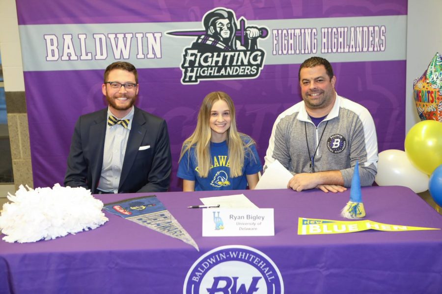 Ryan Bigley will be attending the University of Delaware to cheer at a Division I level.