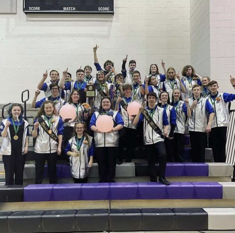 Baldwin indoor percussion took first place at TIA championships, which were held at Baldwin on Saturday.