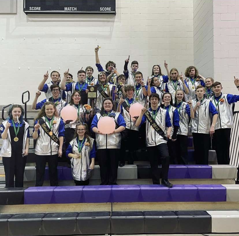 Baldwin indoor percussion took first place at TIA championships, which were held at Baldwin on Saturday.