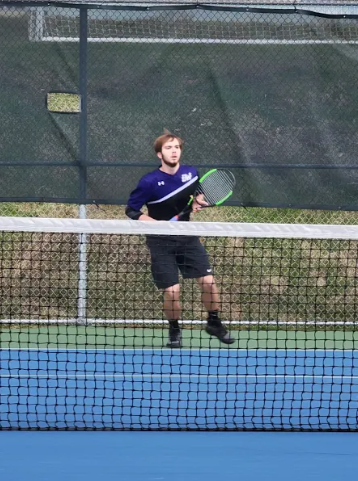 Braden Yokopenic plays at WPIALS as first boys tennis player in years for Baldwin. 