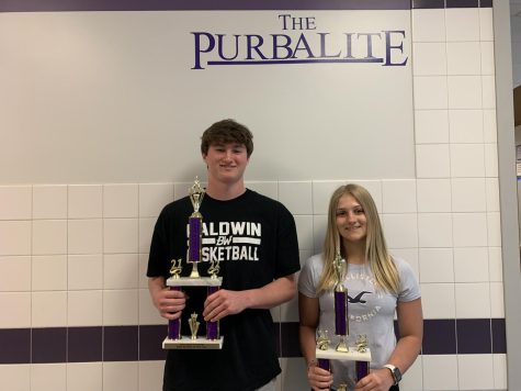 Junior James Wesling  and freshman Abby Rexrode are the Purbalite Athletes of the Year.