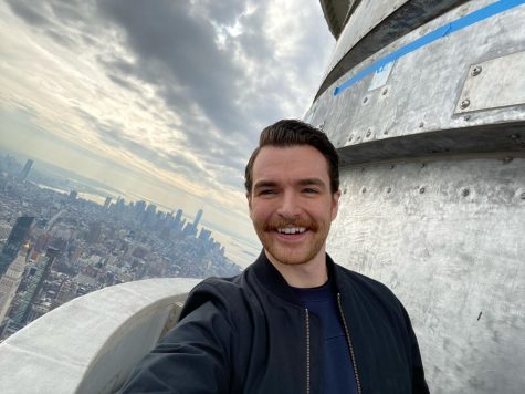 Class of 2009 alum Jon Shanahan, pictured on the Empire State Building, will appear on `Shark Tank this Friday.