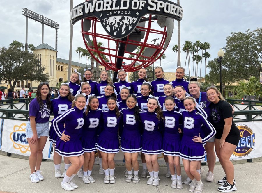 Baldwin high school competitive cheerleading team made it to semifinals at nationals.