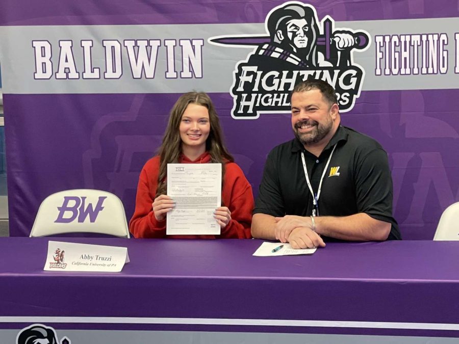 Abby Truzzi has to decided to play Division II volleyball at California University.