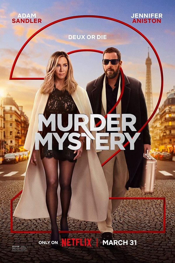 Jennifer Aniston and Adam Sandler star in a suspenseful and hilarious – though predictable – adventure in the sequel Murder Mystery 2. 