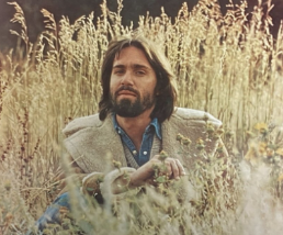 Fogelberg poses for the inside cover art of his 1979 album 'Phoenix'. 
