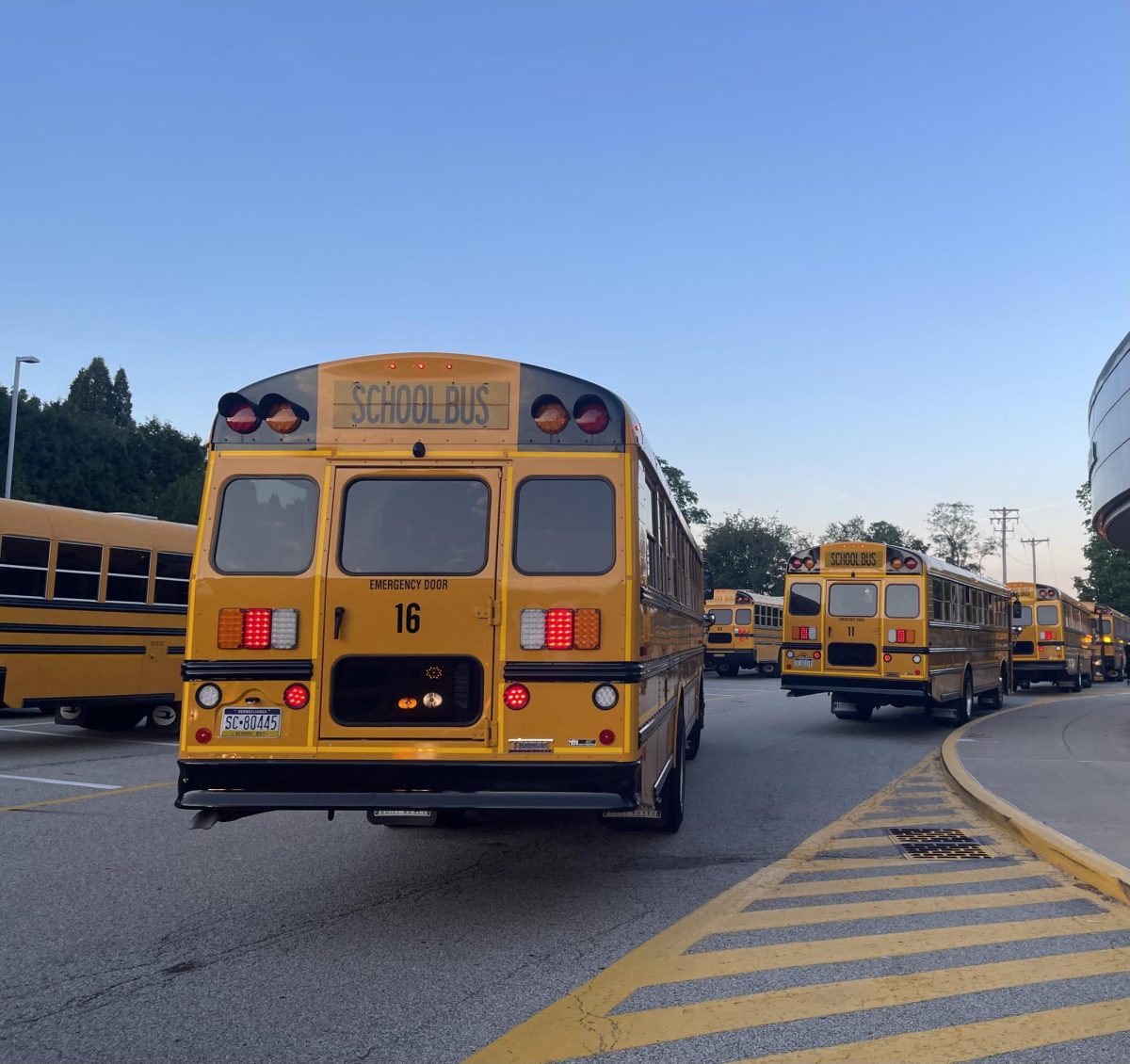 Bus 96s route was canceled today due to a driver shortage and illnesses among district drivers. About 150 students across the district, and about 50 at the high school, were affected.