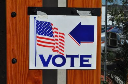 Eight BHS students were student poll workers this Election Day.  Photo via Wikimedia Commons courtesy of Tom Arthur.