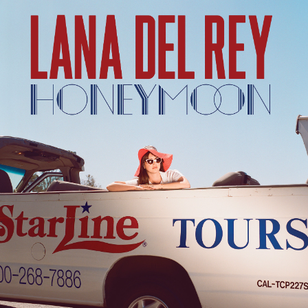 Honeymoon is Lana Del Reys fourth studio album, released in 2015. Photo courtesy of Polydor Records and Interscope Records.