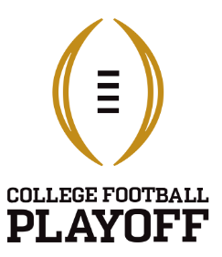 The college football playoffs will feature 12 teams next year. Playoff Logo is licensed in the public domain.