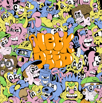 Neck Deeps self-titled album, released in 2024, is their 6th studio album. Image courtesy of Hopeless Records.