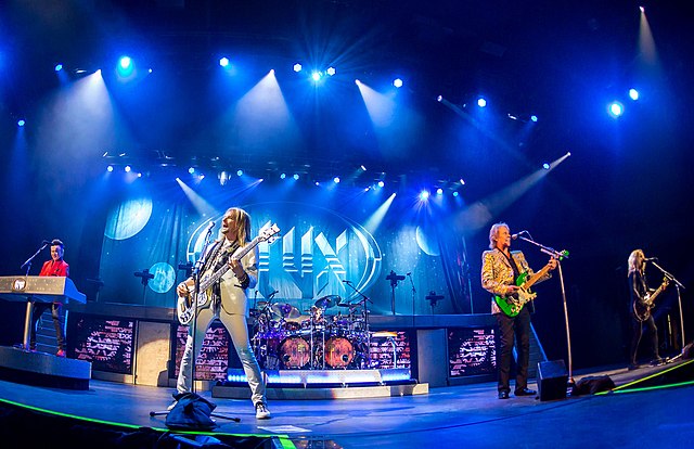 Styx is an American rock band that was formed in 1972. Styx by Ralph Arvesen is licensed under CC BY 2.0 DEED.