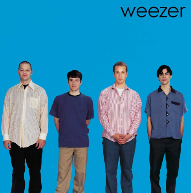 The self-titled album by the widely admired American rock band Weezer, known as “the Blue Album,” is an underrated auditory masterpiece. Photo via Spotify.com