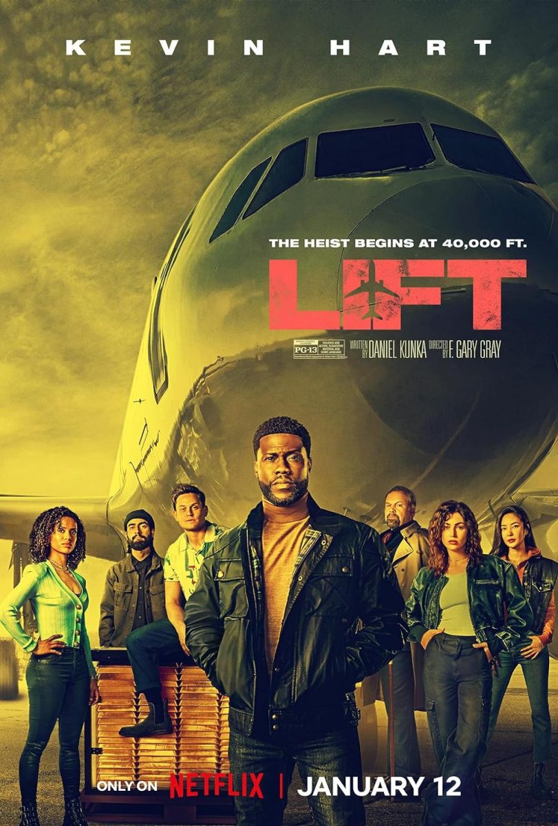 Recently released film, Lift, features actor Kevin Hart taking on a role outside of comedy. Courtesy of Netflix 
