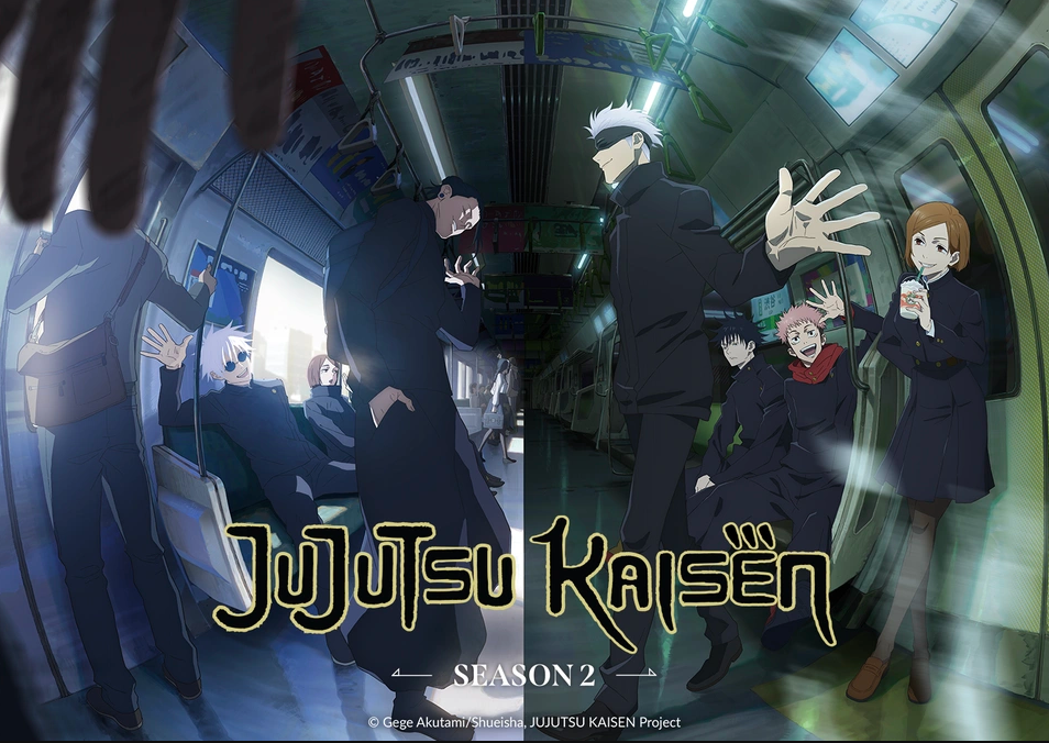 Jujutsu Kaisen season two is split into two major storylines. Photo courtesy of Crunchyroll.