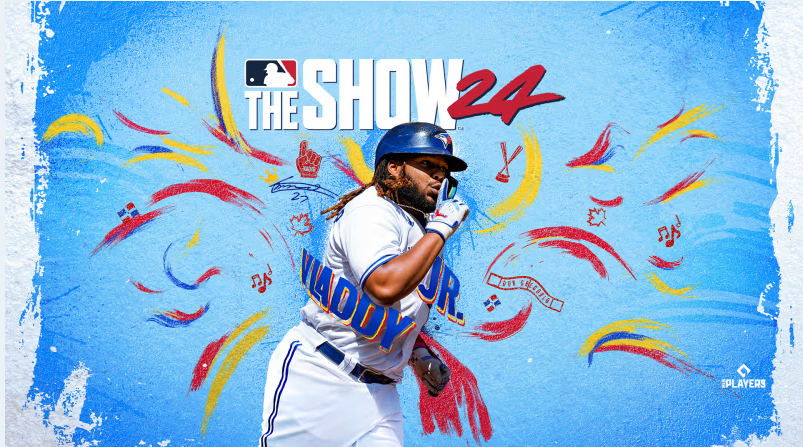 MLB The Show 24 cover. featuring Vladimir Guerrero Jr. Photo Credits Sony Interactive Entertainment. 