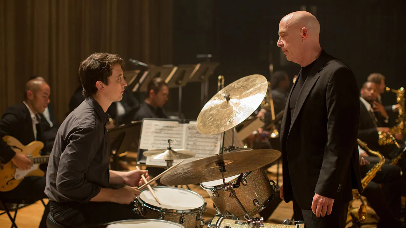 Whiplash is a drama that stars Miles Teller and J.K. Simmons. Image courtesy of Sony Pictures. 